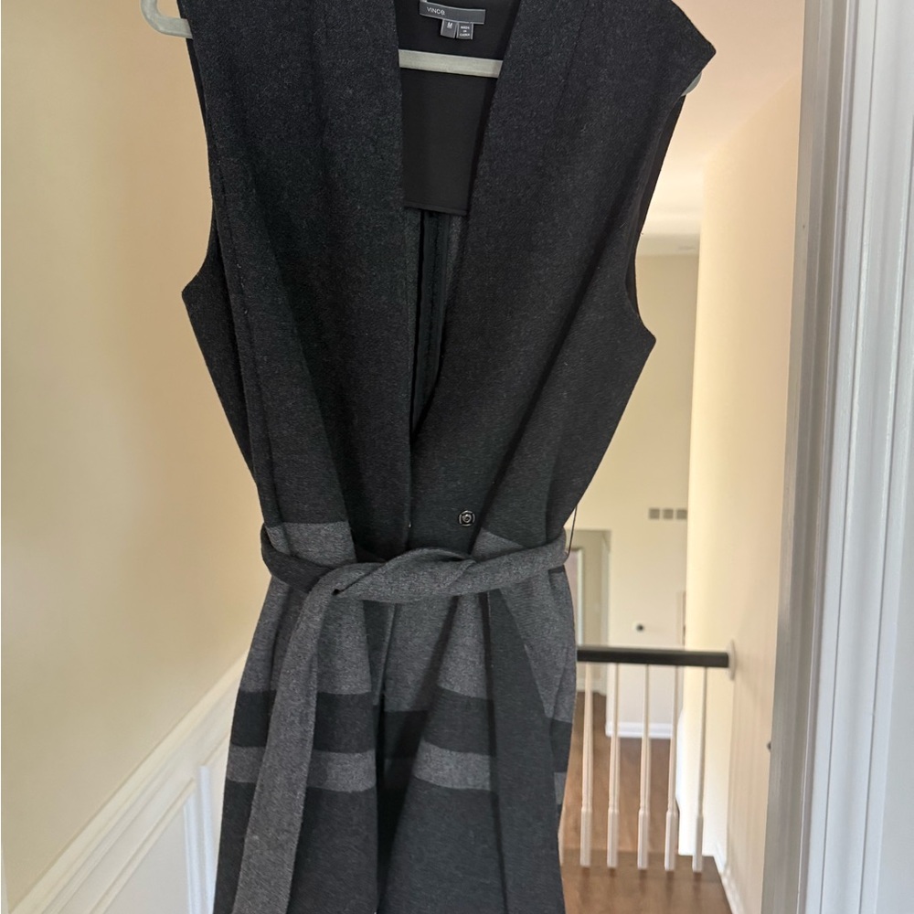 Vince Black Sleeveless Cowl Neck Midi Dress